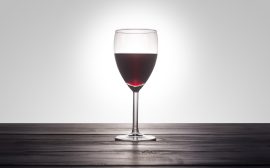 clear wine glass